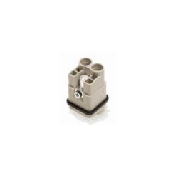 Insert HQ, Raccordement à vis axiale, mâle, 2 pin, 40A, Polycarbonate, 3A 